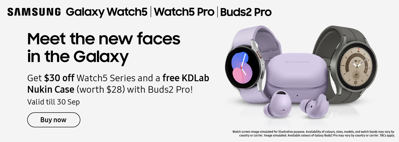 Samsung Galaxy Z Watch 5 and Pro and Buds2 Pro