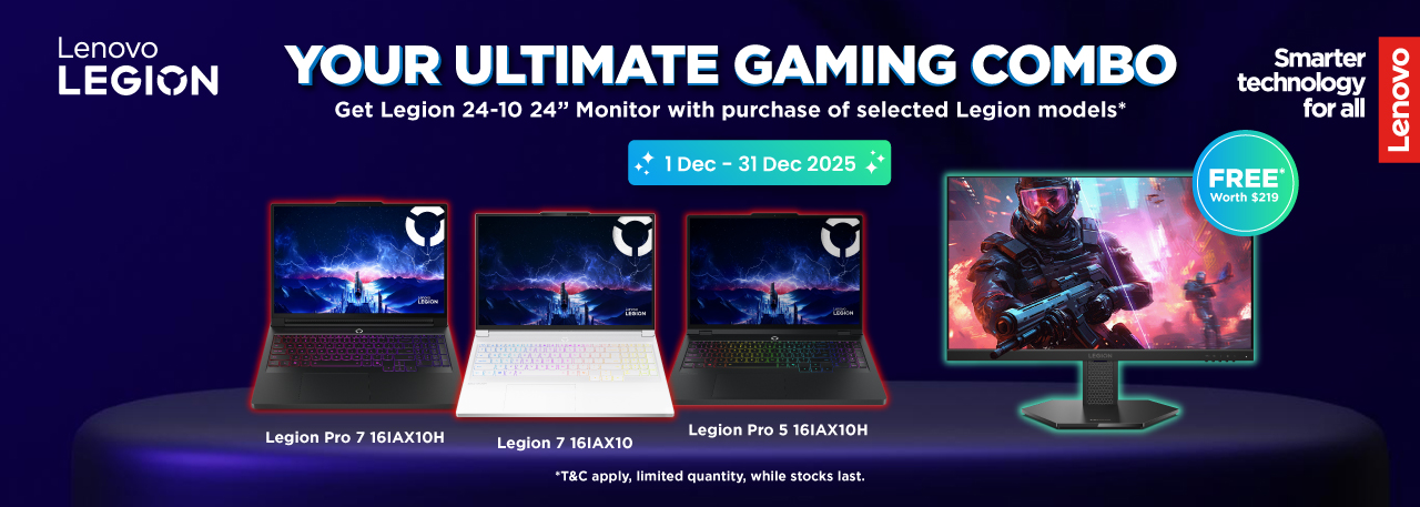 Lenovo Legion with free monitor