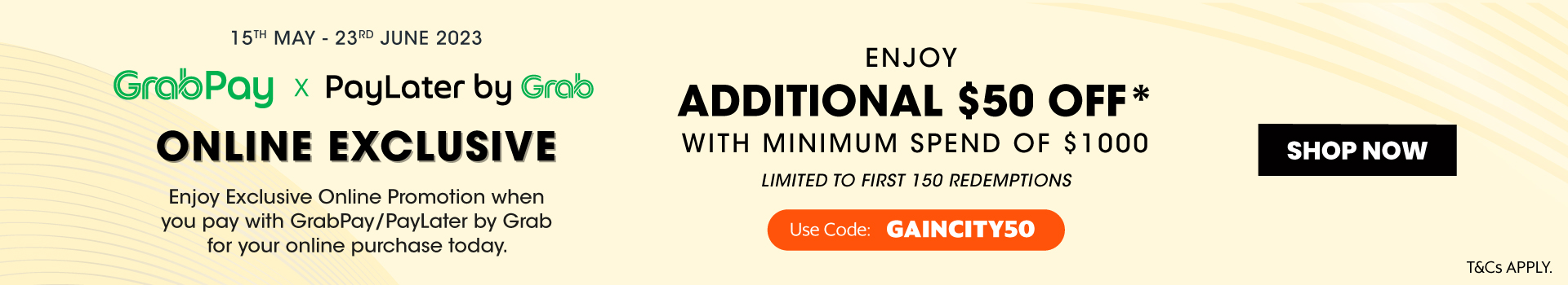 GrabPay promotion15 May - 23 June