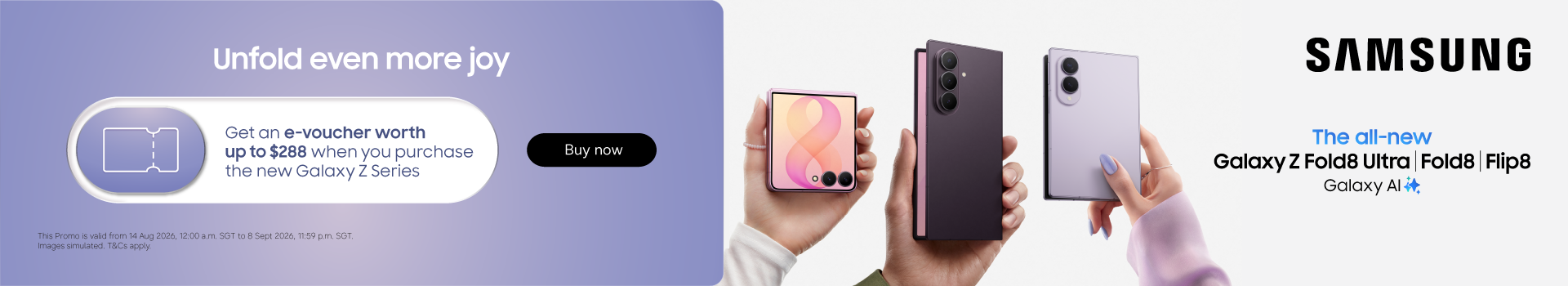 Samsung Z Fold Launch Banner