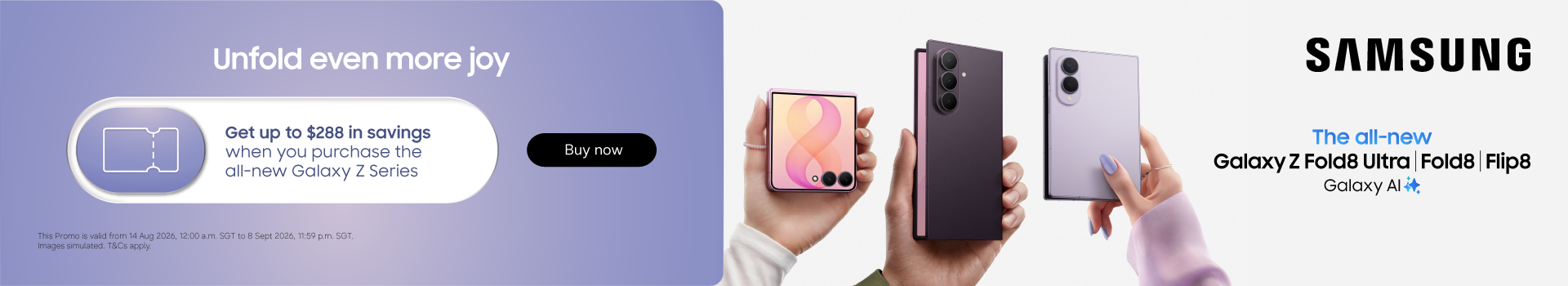 Samsung Z Fold Launch Banner