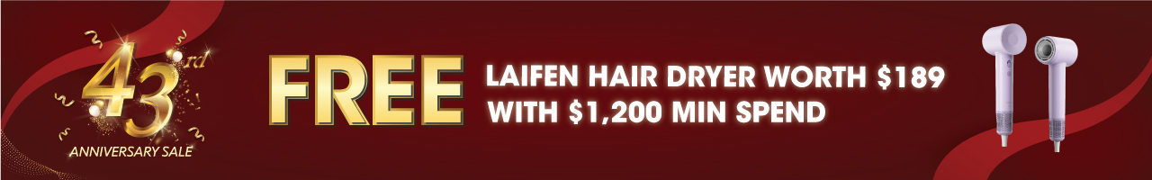 Free Laifen Hair Dryer Worth $189 with $1,200 Min Spent