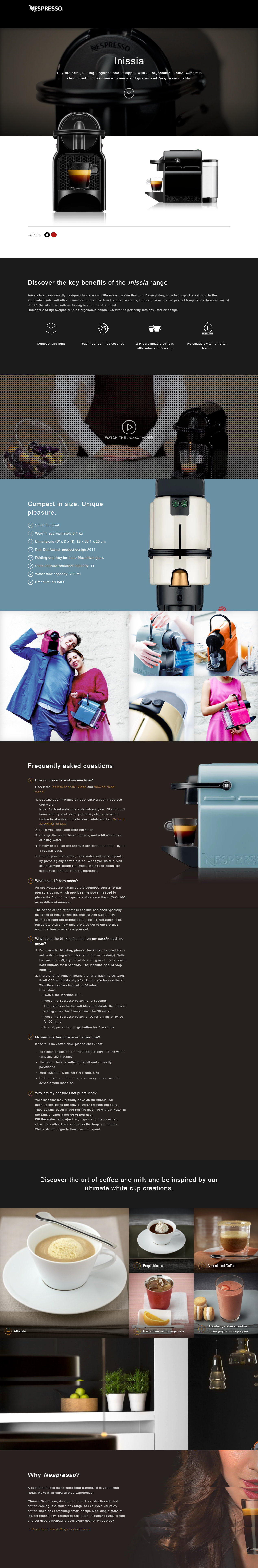 Nespresso Inissia Black